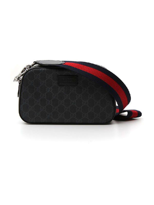 Gucci Gg Supreme Shoulder Bag In Black | ModeSens