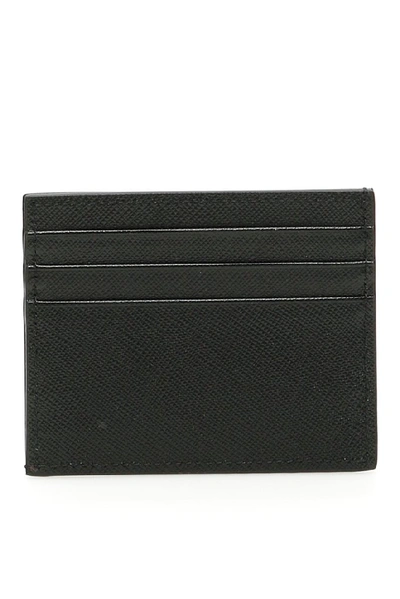 Shop Prada Classic Logo Cardholder In Black