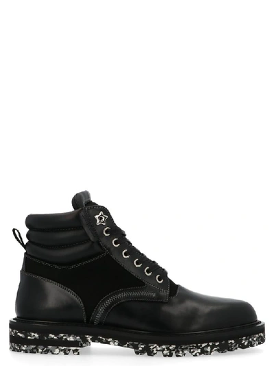 Shop Jimmy Choo Odin Combat Boots In Black
