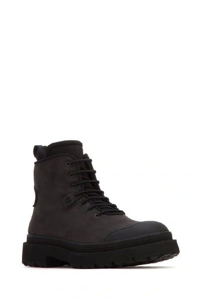 Shop Ferragamo Salvatore  Lace Up Ankle Boots In Black