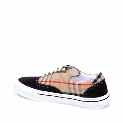 Shop Burberry Vintage Check Lace Up Sneakers In Multi