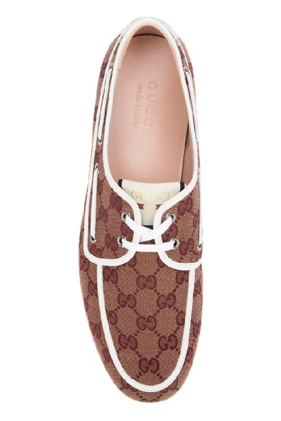 Shop Gucci Gg Canvas Lace In Multi