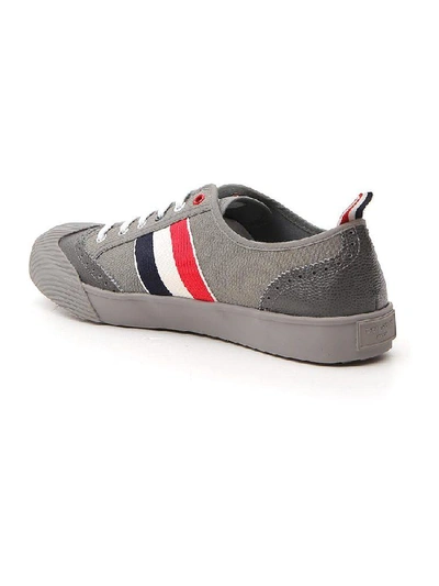 Shop Thom Browne Low Top Sneakers In Grey