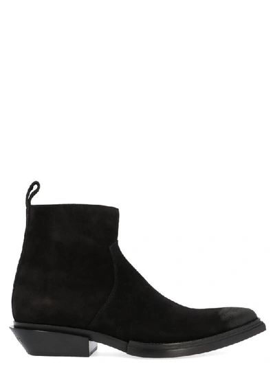 Balenciaga Ankle Boot Suede In Black | ModeSens
