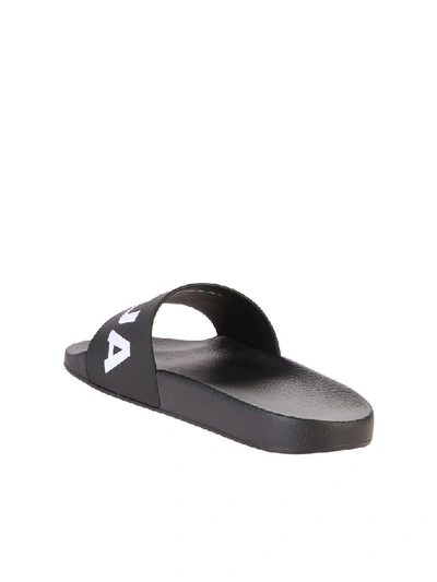 Shop Dsquared2 Logo Slides In Black