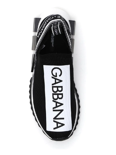 Shop Dolce & Gabbana Sorrento Sneakers In Nerobianco