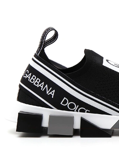 Shop Dolce & Gabbana Sorrento Sneakers In Nerobianco