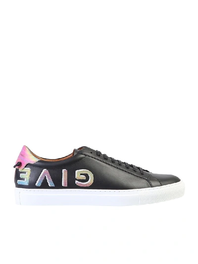 Shop Givenchy Reverse Logo Sneakers In Black