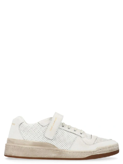 Shop Saint Laurent Sl24 Sneakers In White