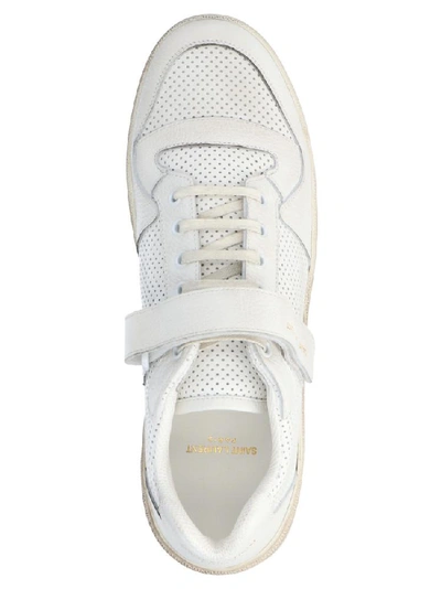 Shop Saint Laurent Sl24 Sneakers In White