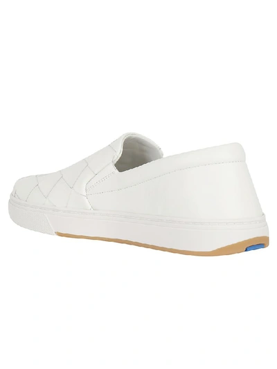 Shop Bottega Veneta Intrecciato Sneakers In White