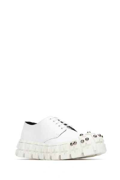 Shop Prada Studded Chunky Lace In White