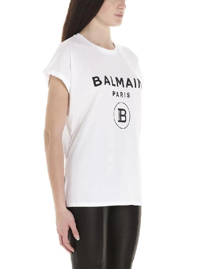 Shop Balmain Logo T In White