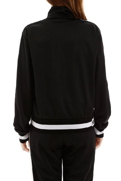 Shop Dolce & Gabbana Dg Queen Intarsia Bomber Jacket In Black