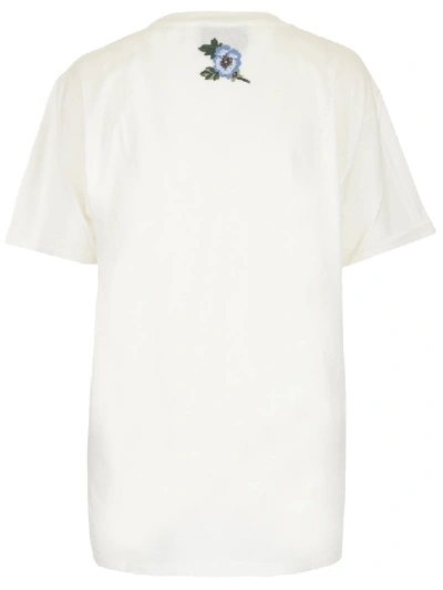 Shop Gucci Logo Print T In White