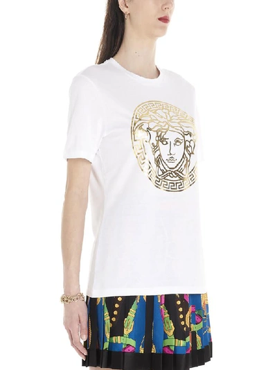 Shop Versace Medusa Printed T In White