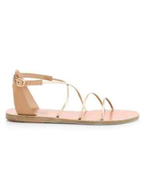 womens metallic sandals