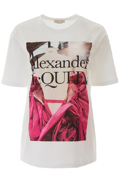 Shop Alexander Mcqueen Logo Printed T In White