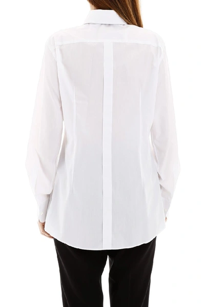 Shop Dolce & Gabbana Bow Detail Shirt In White
