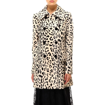 Shop Dolce & Gabbana Leopard Patterned Coat In Multi