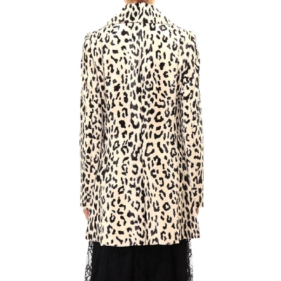 Shop Dolce & Gabbana Leopard Patterned Coat In Multi