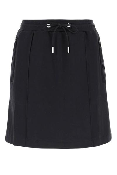 Shop Kenzo Drawstring Skirt In Black