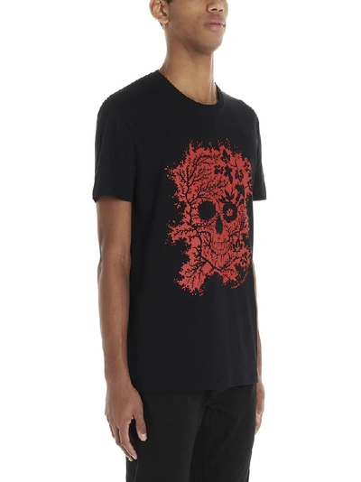 Shop Alexander Mcqueen Skull Printed T In Black