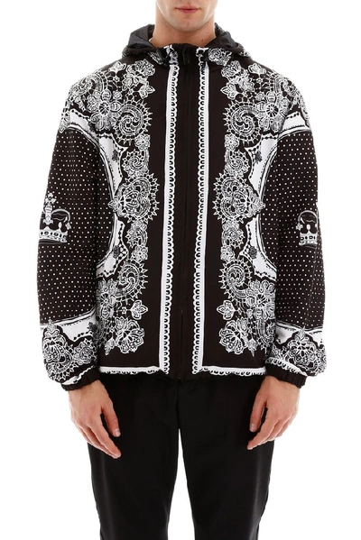 Shop Dolce & Gabbana Printed Hooded Jacket In Multi