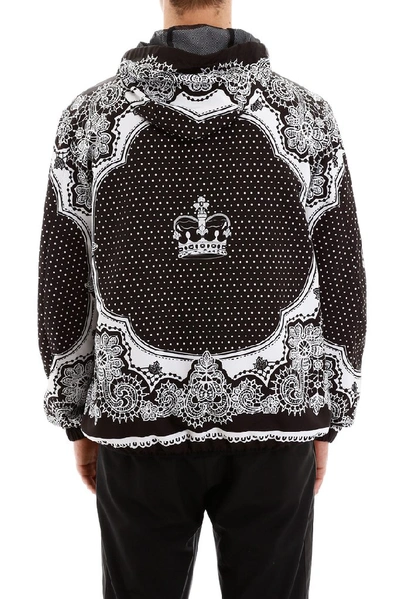 Shop Dolce & Gabbana Printed Hooded Jacket In Multi