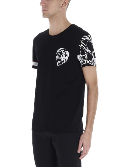 Shop Alexander Mcqueen Skull Print T-shirt In Black