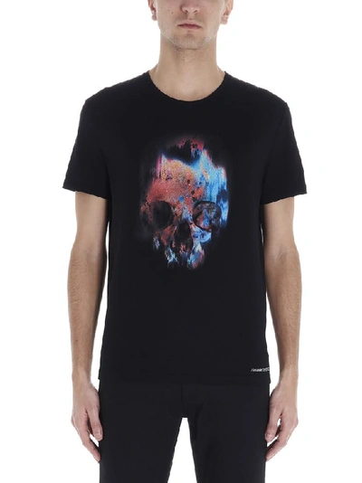 Shop Alexander Mcqueen Skull Print T In Black