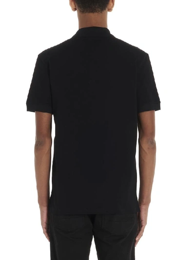 Shop Alexander Mcqueen Logo Embroidered Polo Shirt In Black