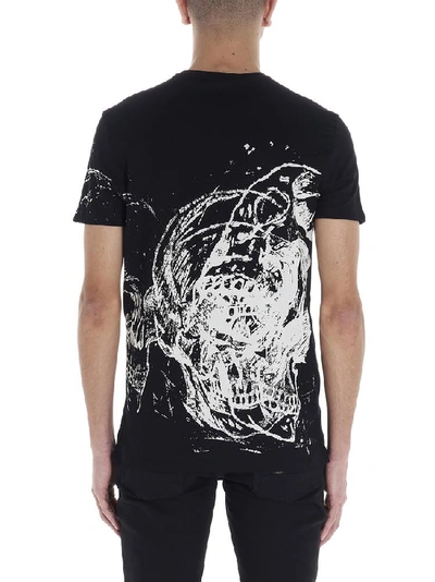 Shop Alexander Mcqueen Printed T In Black