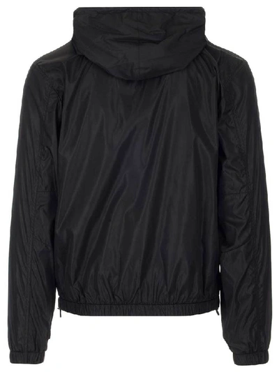 Shop Givenchy Logo Zipped Windbreaker In Black