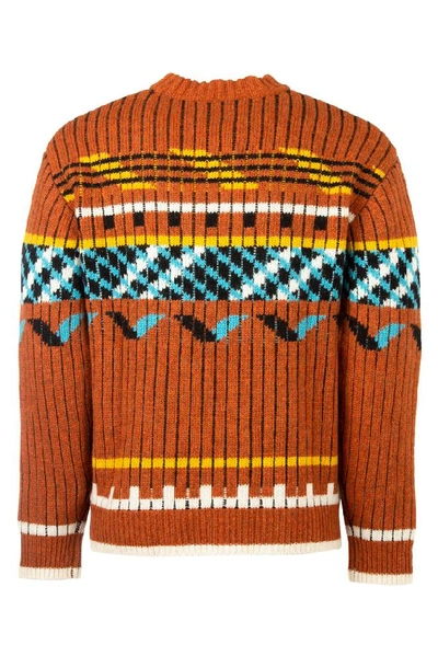 Shop Kenzo Embroidered Knitted Jumper In Multi