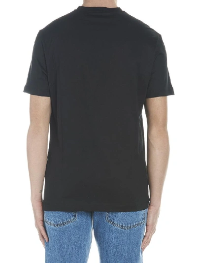 Shop Versace Logo Print T-shirt In Black