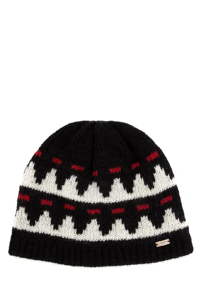 Shop Saint Laurent Knitted Beanie Hat In Multi