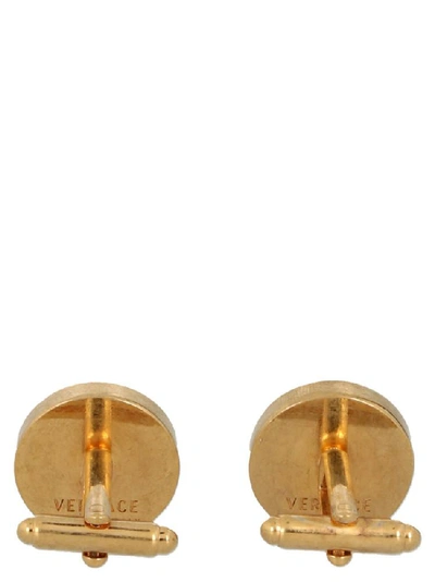 Shop Versace Medusa Head Cufflinks In Multi