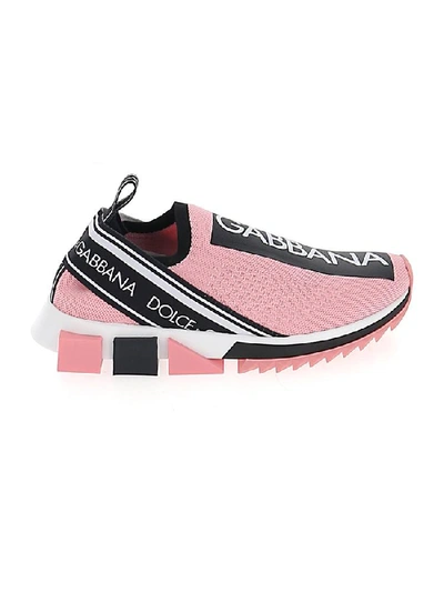 Shop Dolce & Gabbana Sorrento Slip-on Sneakers In Pink