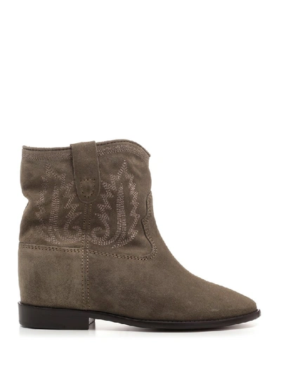 Shop Isabel Marant Crisi Boots In Green