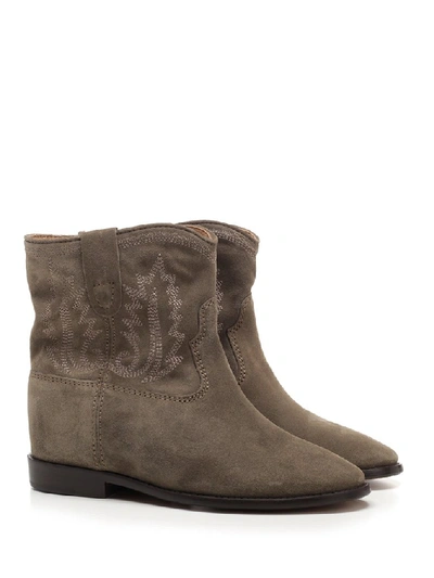 Shop Isabel Marant Crisi Boots In Green