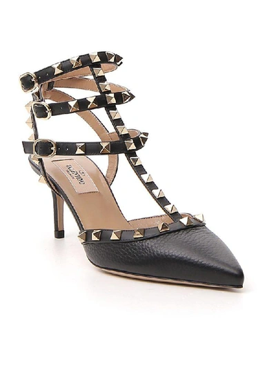 Shop Valentino Garavani Rockstud Pumps In Black