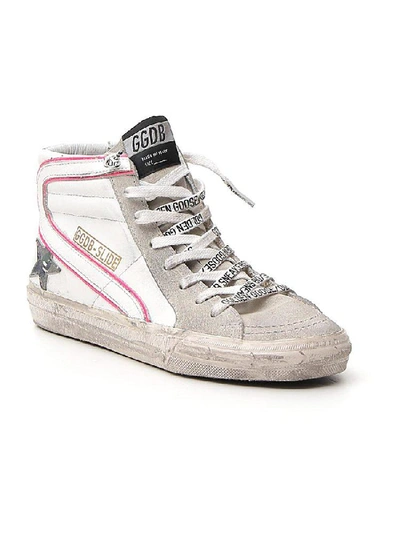 Shop Golden Goose Deluxe Brand Slide High-top Sneakers In Multi