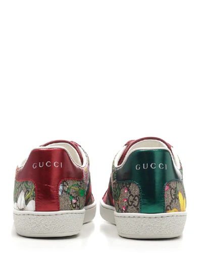 Shop Gucci Ace Gg Flora Sneakers In Multicolor