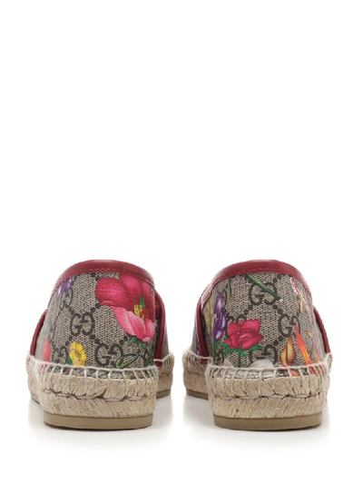 Shop Gucci Gg Flora Printed Espadrilles In Multi