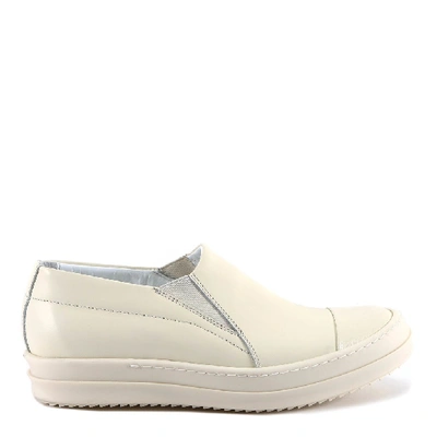 Shop Rick Owens Slip On Sneakers In White