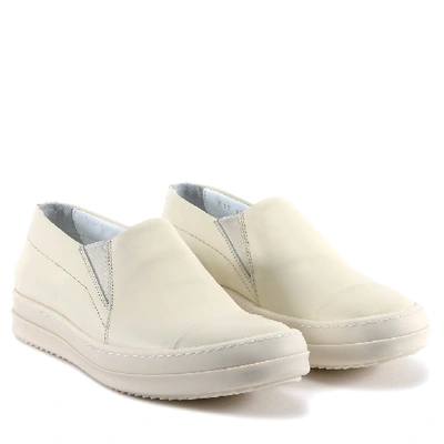 Shop Rick Owens Slip On Sneakers In White