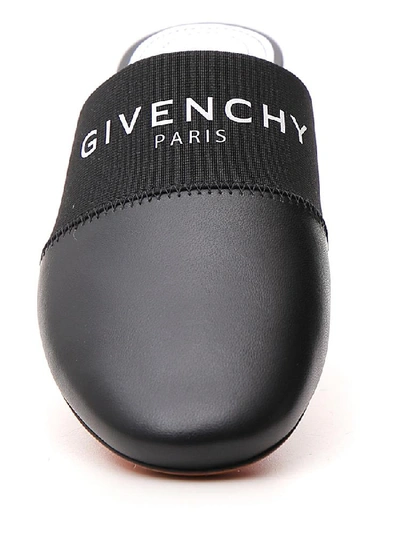 Shop Givenchy Bedford Logo Mules In Black