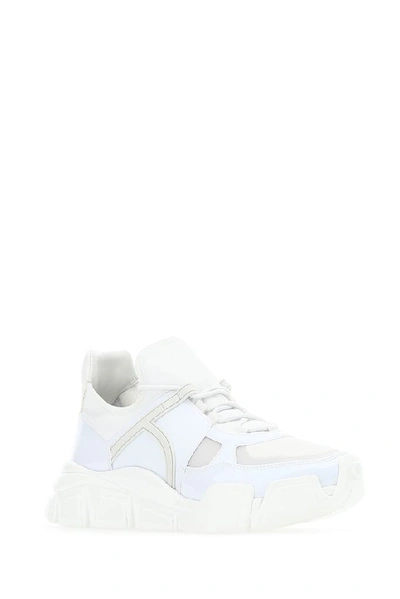 Shop Ferragamo Salvatore  Chunky Low Top Sneakers In White