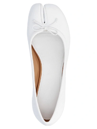 Shop Maison Margiela Tabi Low Heeled Pumps In White